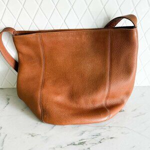 Vintage Coach Station Bag 4916 British Tan Leather Made in USA